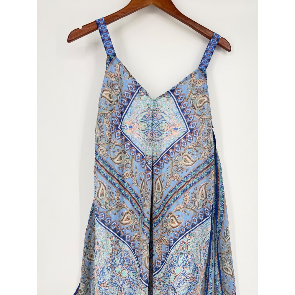 New Directions Womens Dress Large Spring Wedding Guest Boho Flowy Hankerchief - Picture 3 of 12